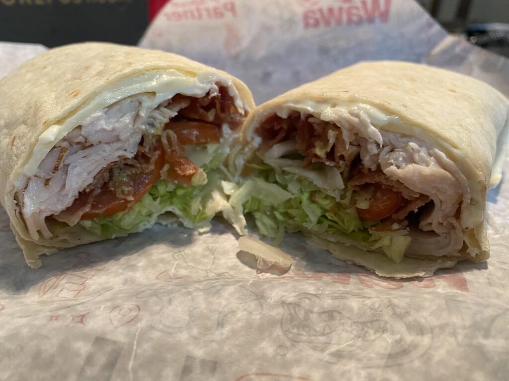 Wawa turkey bacon wrap for the late night/early morning munchies