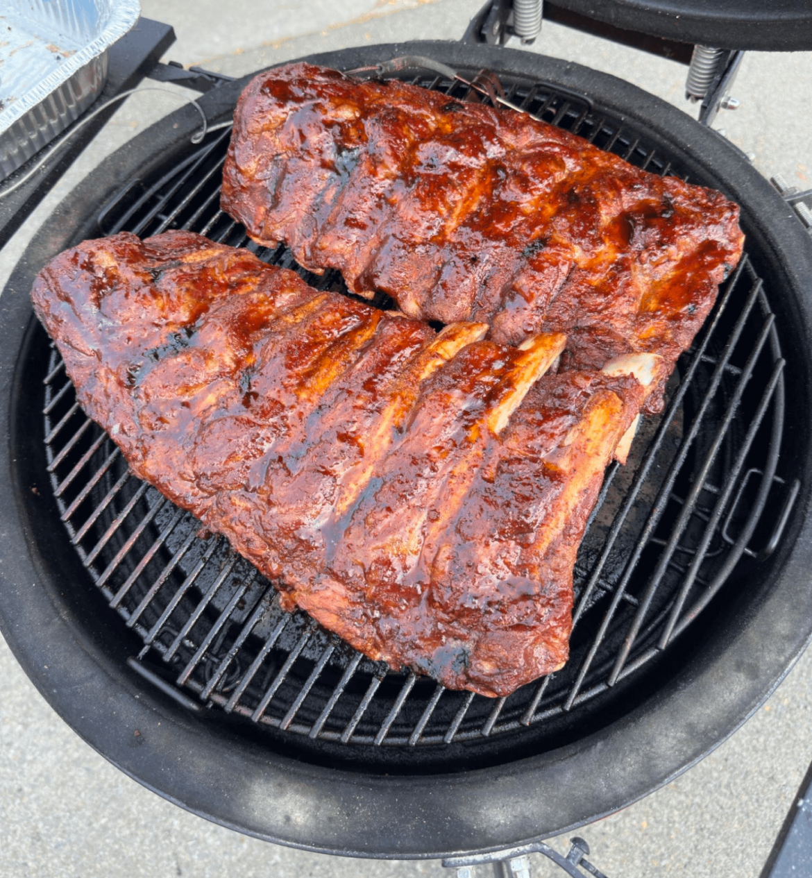 Glaze almost done on these meaty Beef Back Ribs