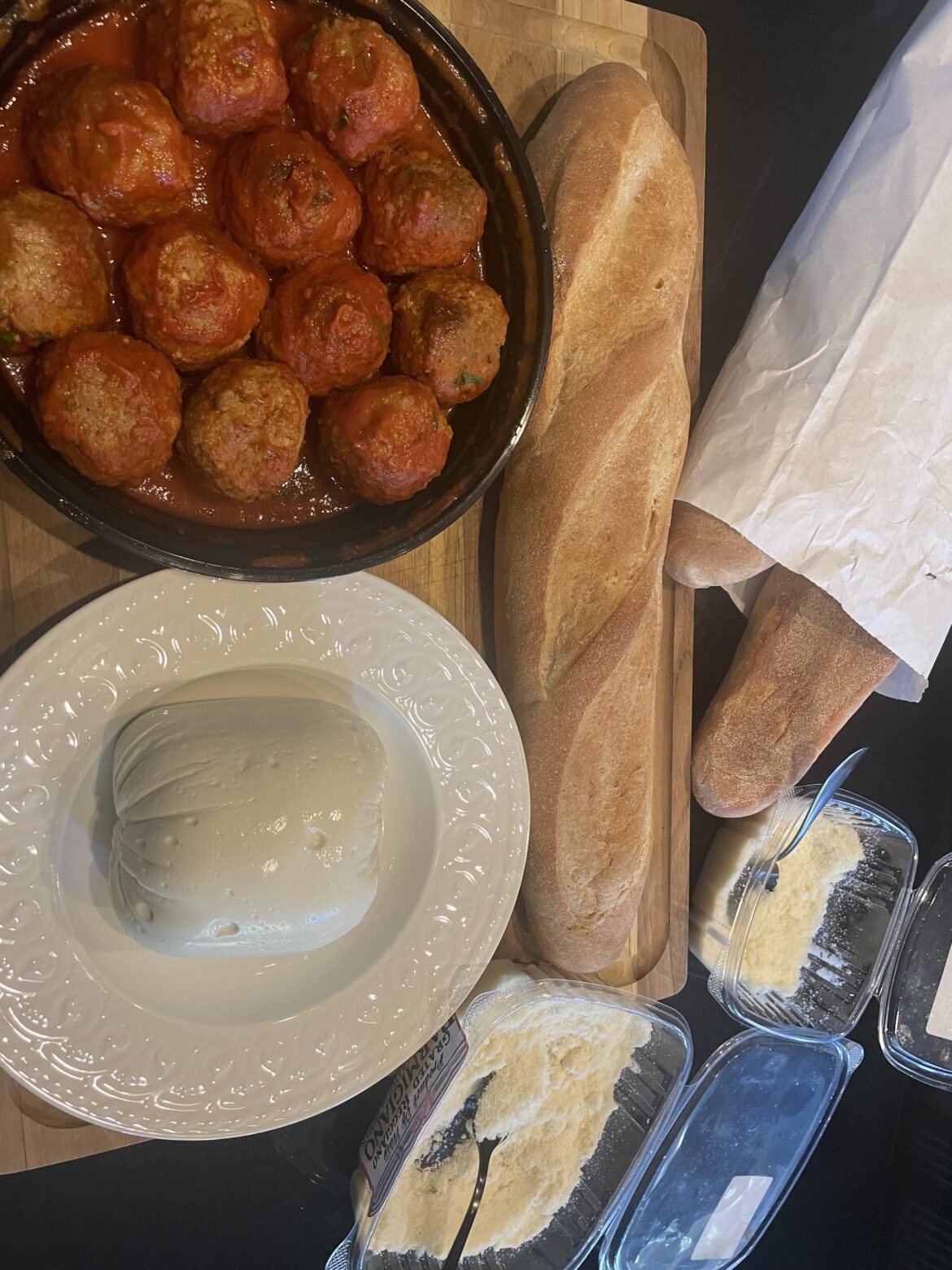 Sunday is better with a meatball parm station