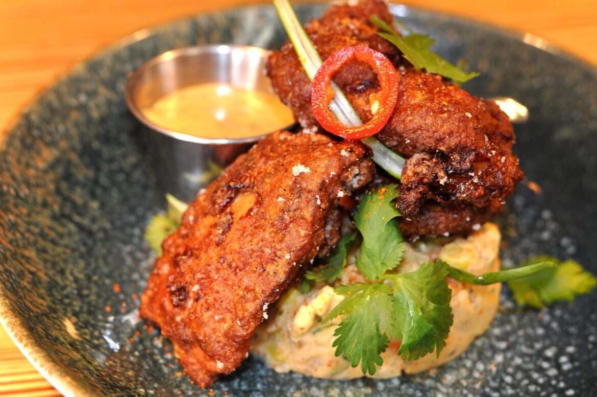 Tatsuta Age on Japanese Potato Salad