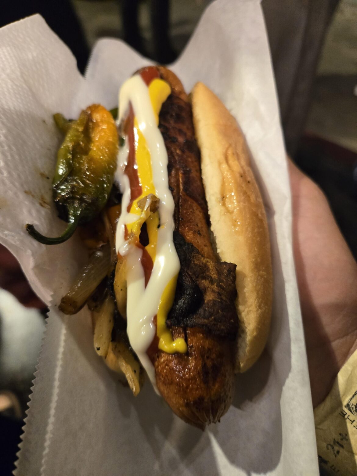 Dirty dog - some cart outside of the Fonda (it was either $8 or $10...I was drunk so can't remember 😔 and yes, the price was highway robbery)