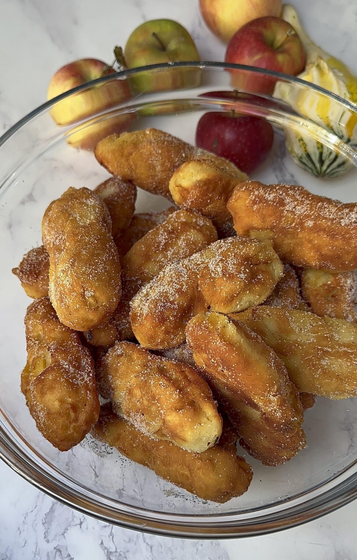 Simple apple doughnut recipe with fresh apples