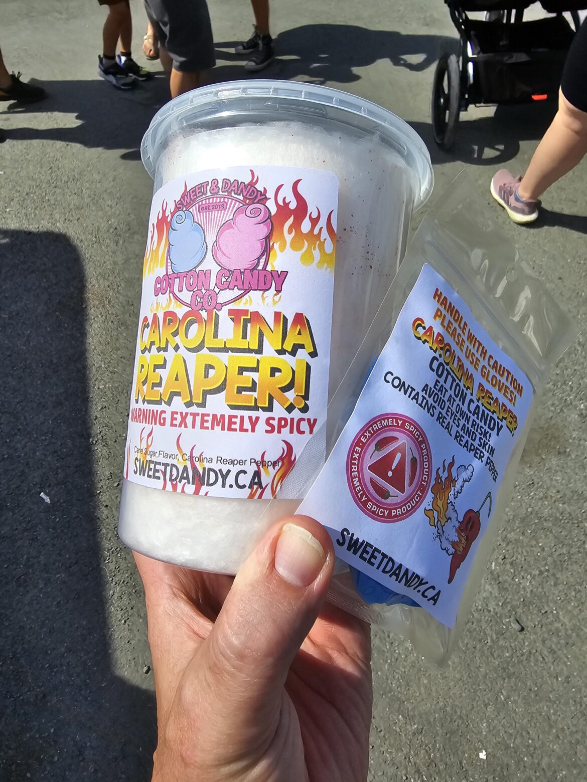 Excited to try this....I bet it's not extremely hot...But, the fact that it came with gloves made it a must try.