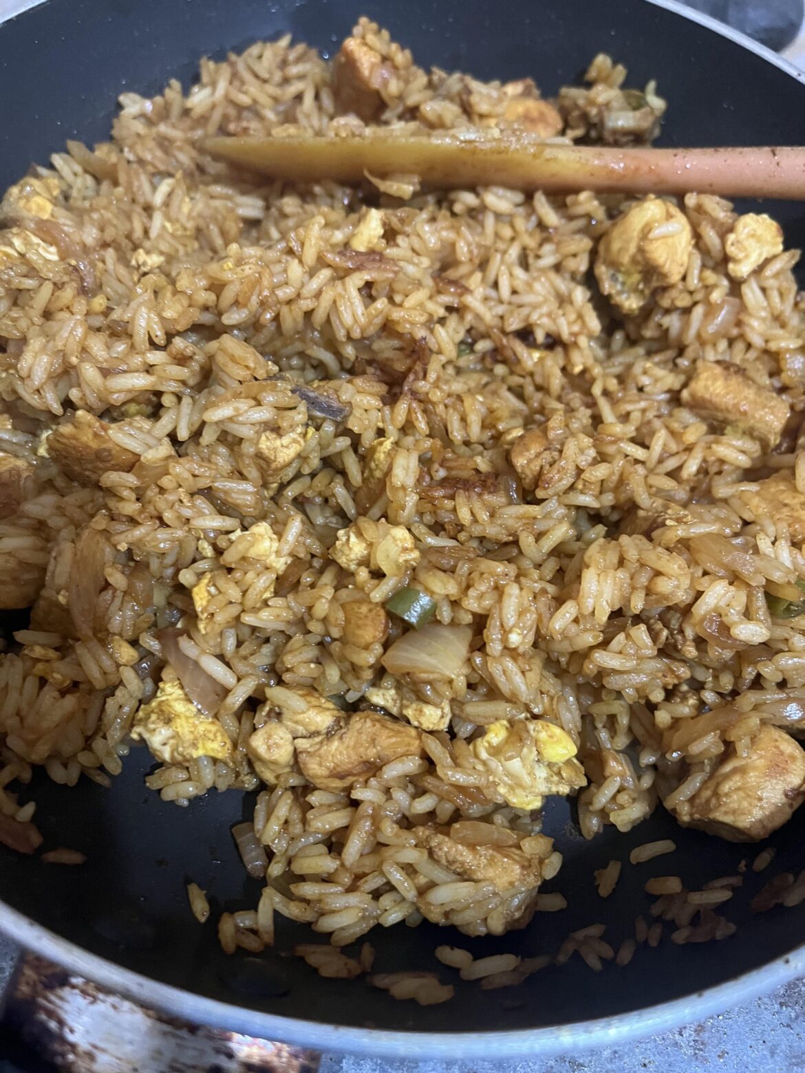 [Homemade] egg chicken fried rice