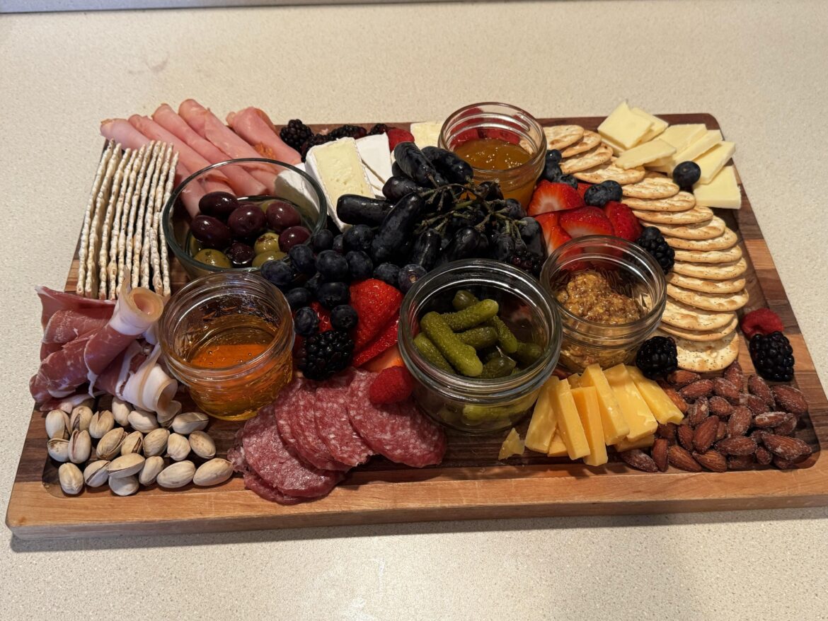 Made my first charcuterie board for date night with the gf