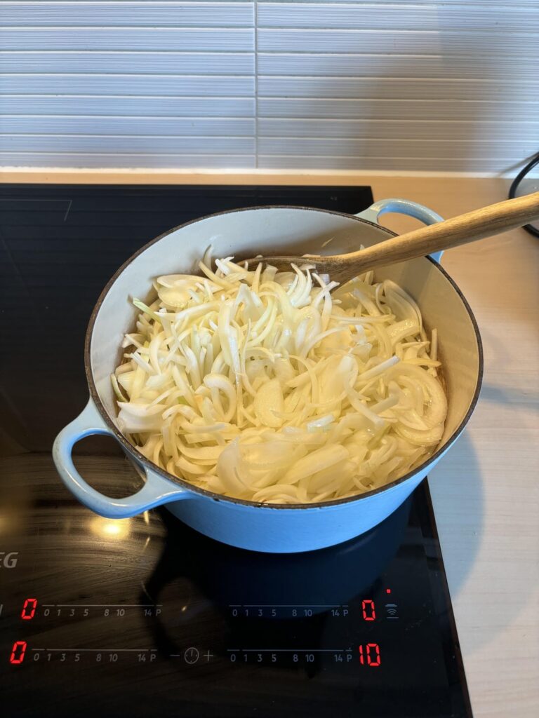 French onion soup from start to finish