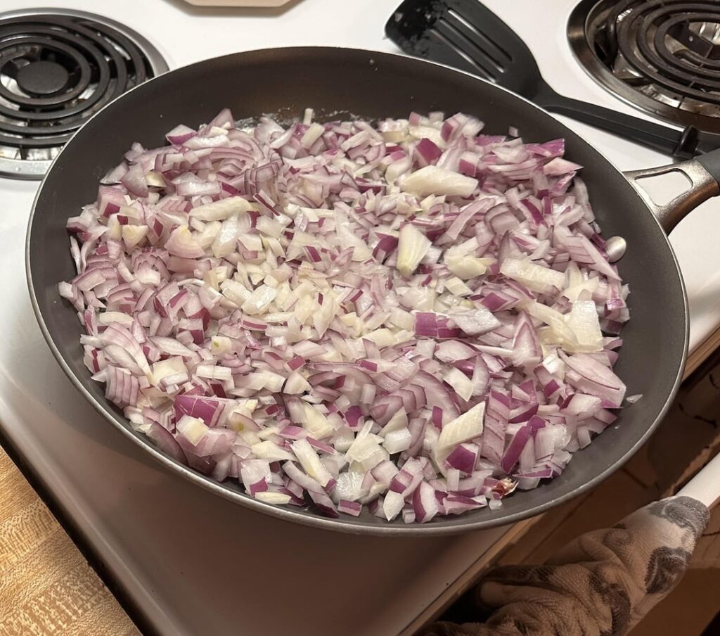 Onions and chicken 😋