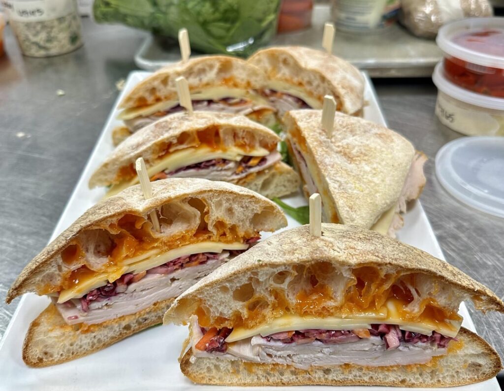 I made some sandwiches.