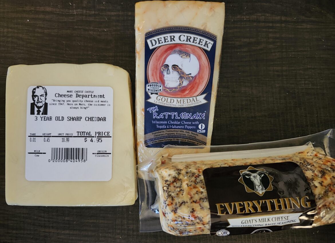 Small cheese haul from the Mars Cheese Castle