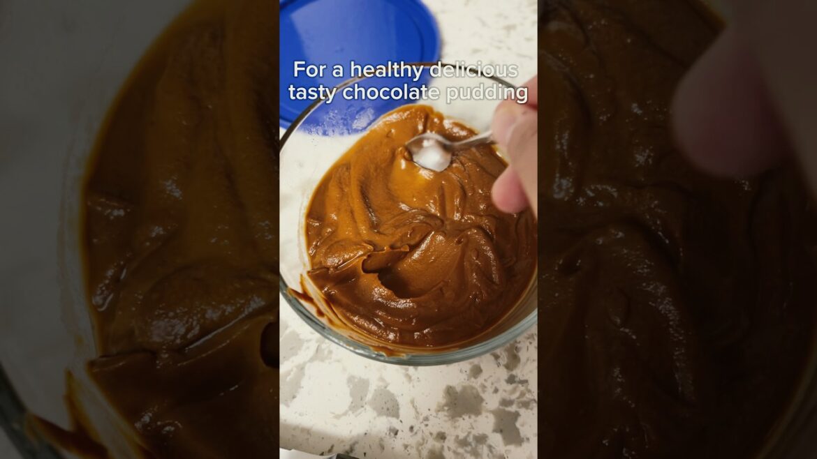 The healthiest chocolate pudding