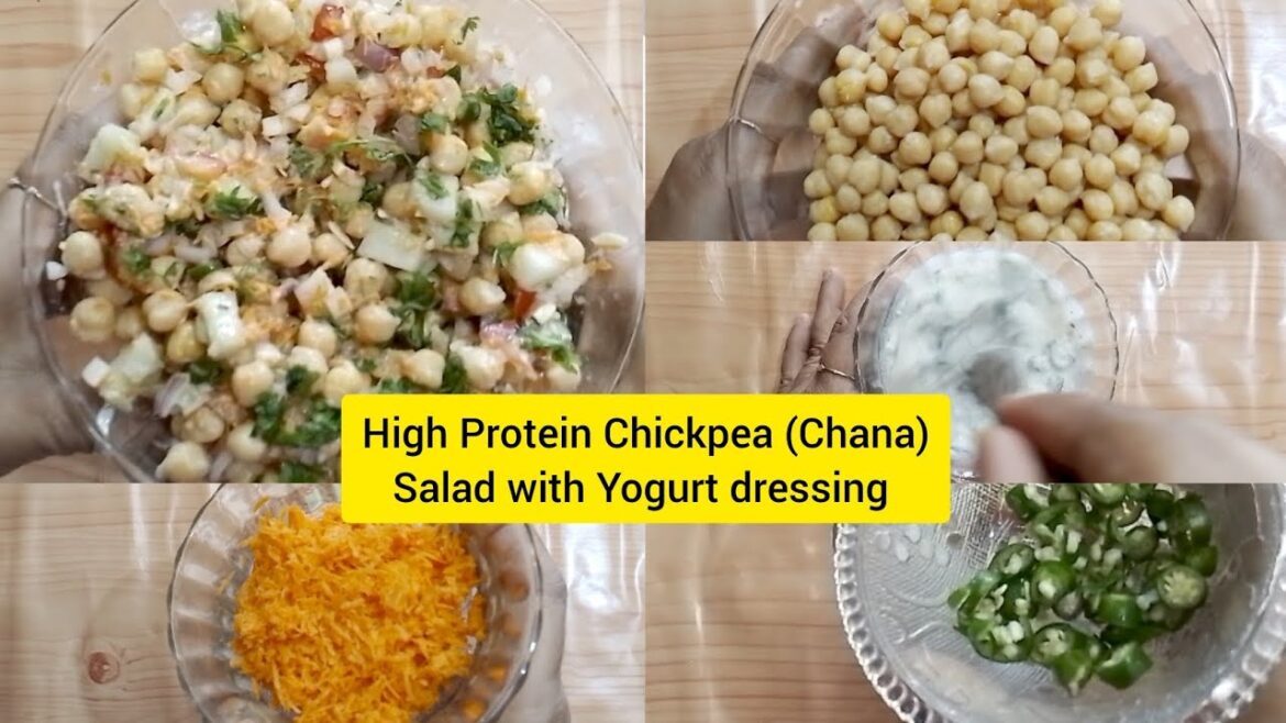 High Protein Chickpea (Chana) Salad with Yogurt dressing | Healthy recipes| Weight Loss Diet Food High Protein Chickpea (Chana) Salad with Yogurt dressing | Healthy recipes| Weight Loss Diet Food