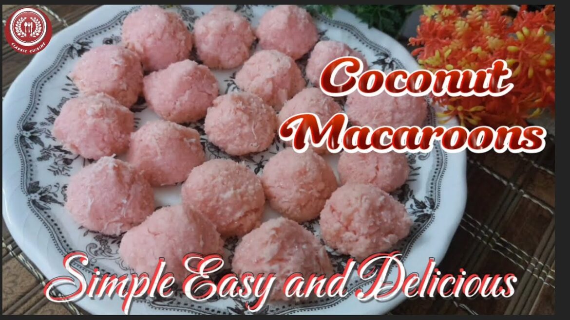 Coconut Macaroons Recipe By Classic Cuisine | How To Make Easy Coconut Macaroons | Coconut cookies