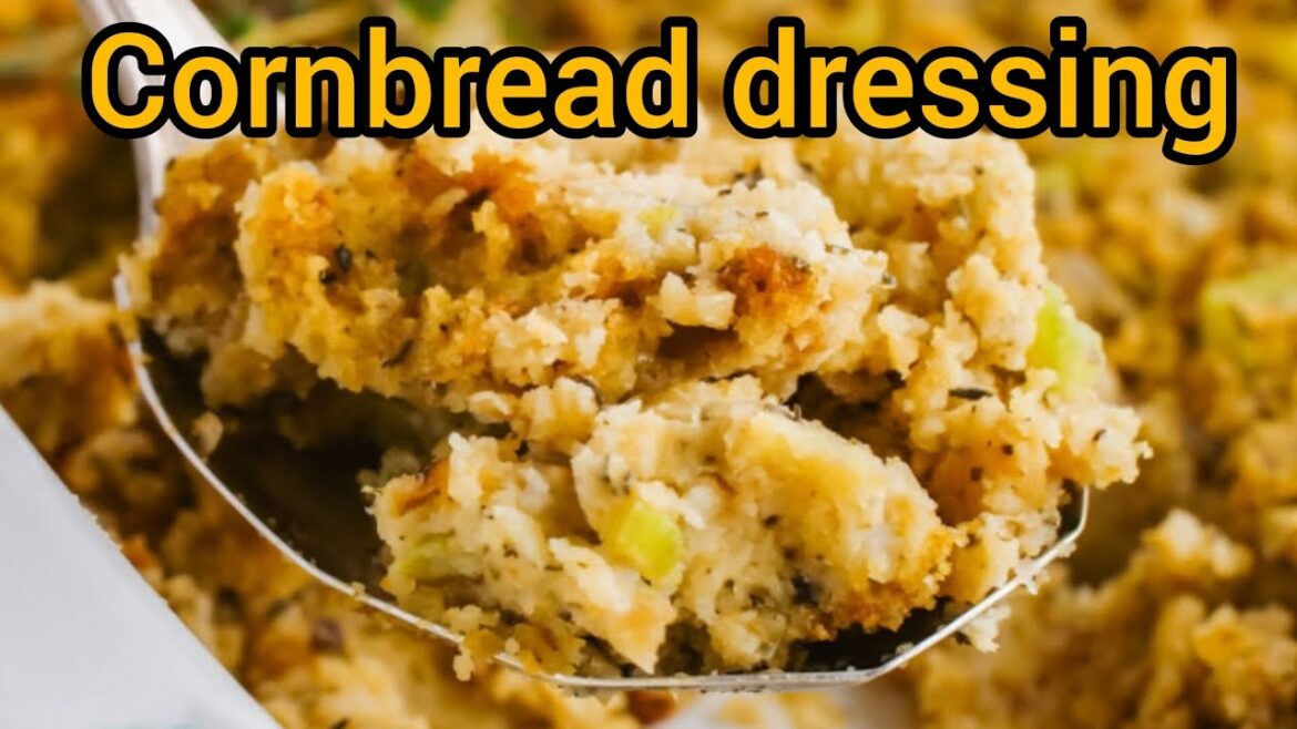 How To Make Southern Style CORNBREAD DRESSING || Cornbread Dressing Recipe#recipes
