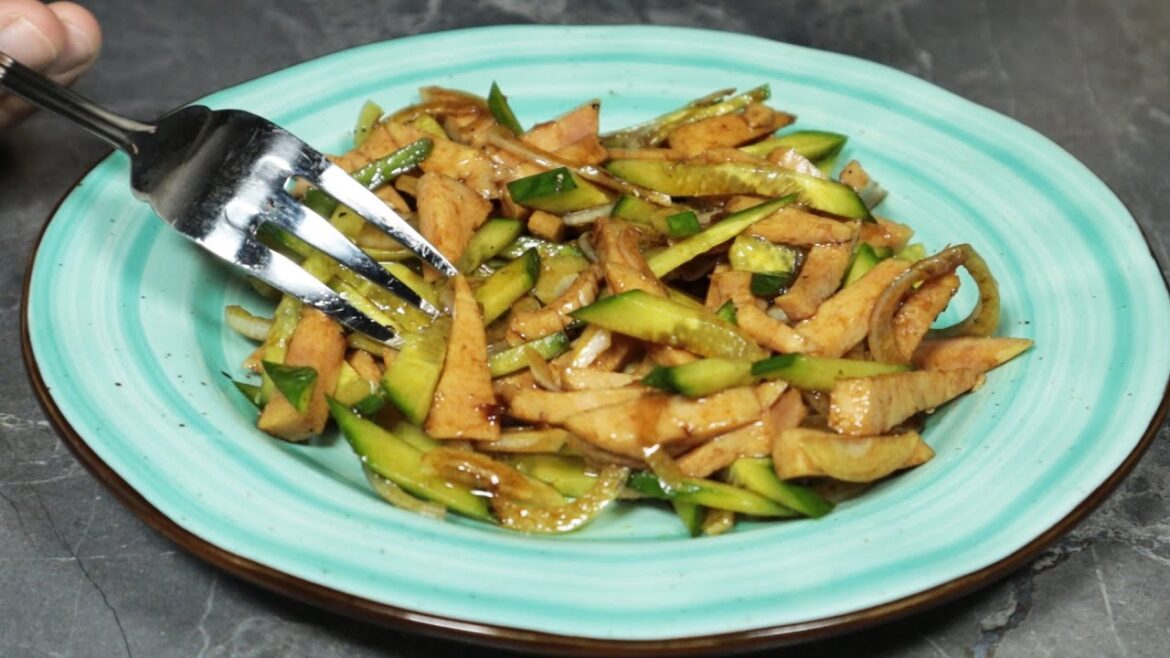 Я влюбился в этот салат. Еврейский салат, готовится 5 минут без варки и майонеза