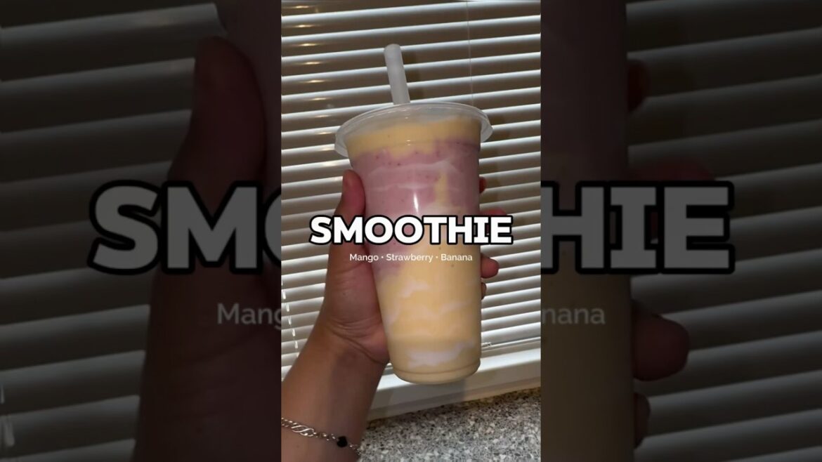 How to make a Mango | Strawberry | Banana Smoothie. #recipe #smoothie #breakfast How to make a Mango | Strawberry | Banana Smoothie. #recipe #smoothie #breakfast