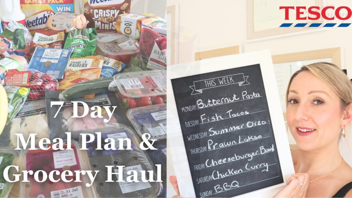 Grocery Haul & 7 Day Meal Plan - Healthy / Slimming World Meal Idea / Feed the Family For a Week
