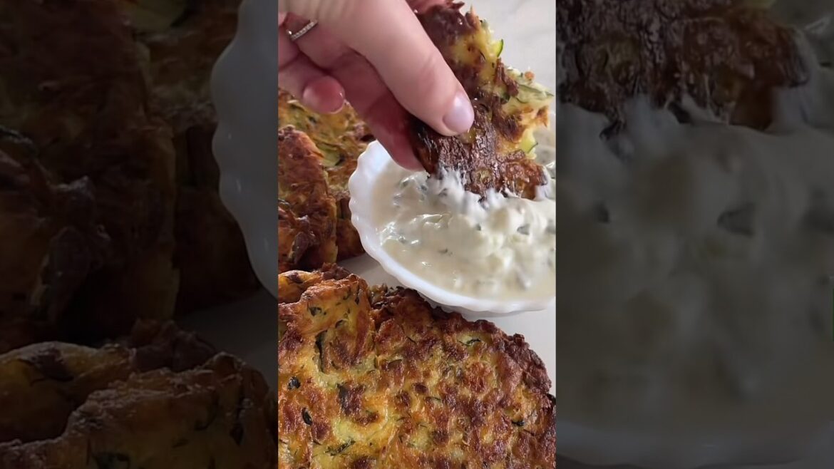 Zucchini/Courgette Fritters #zucchinifritters #shortsvideo #shorts #keşfet