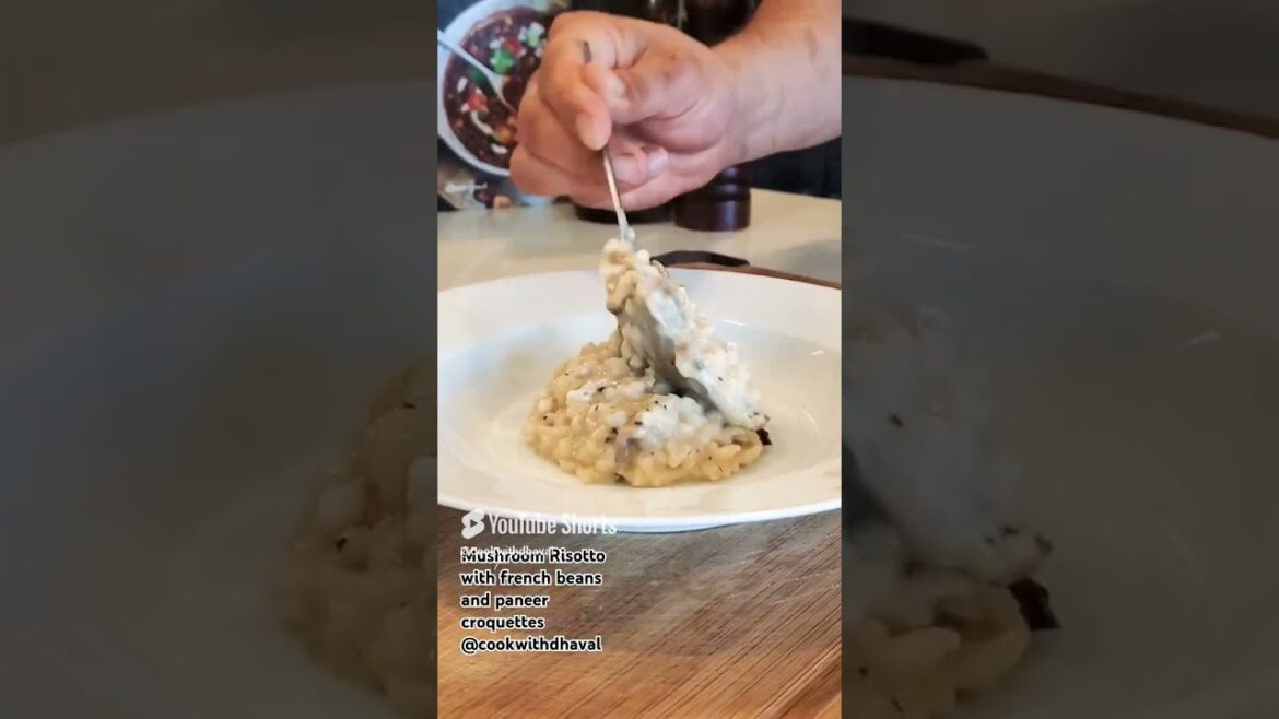 Making perfect #Mushroom #Risotto @cookwithdhaval