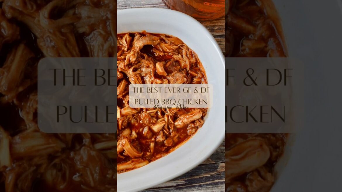 The best ever pulled BBQ chicken! (GF+DF) #recipe #cooking #bbqchicken