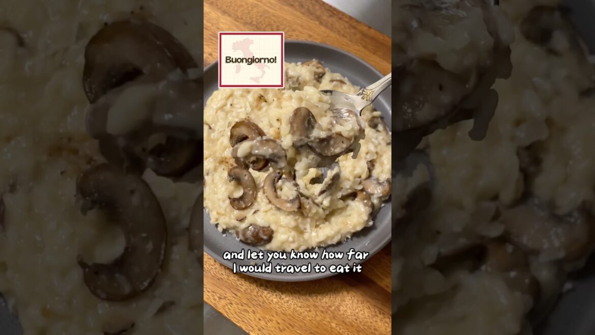 Mushroom Risotto #italy #italiancuisine #pizza #pasta #risotto #truffles #shorts