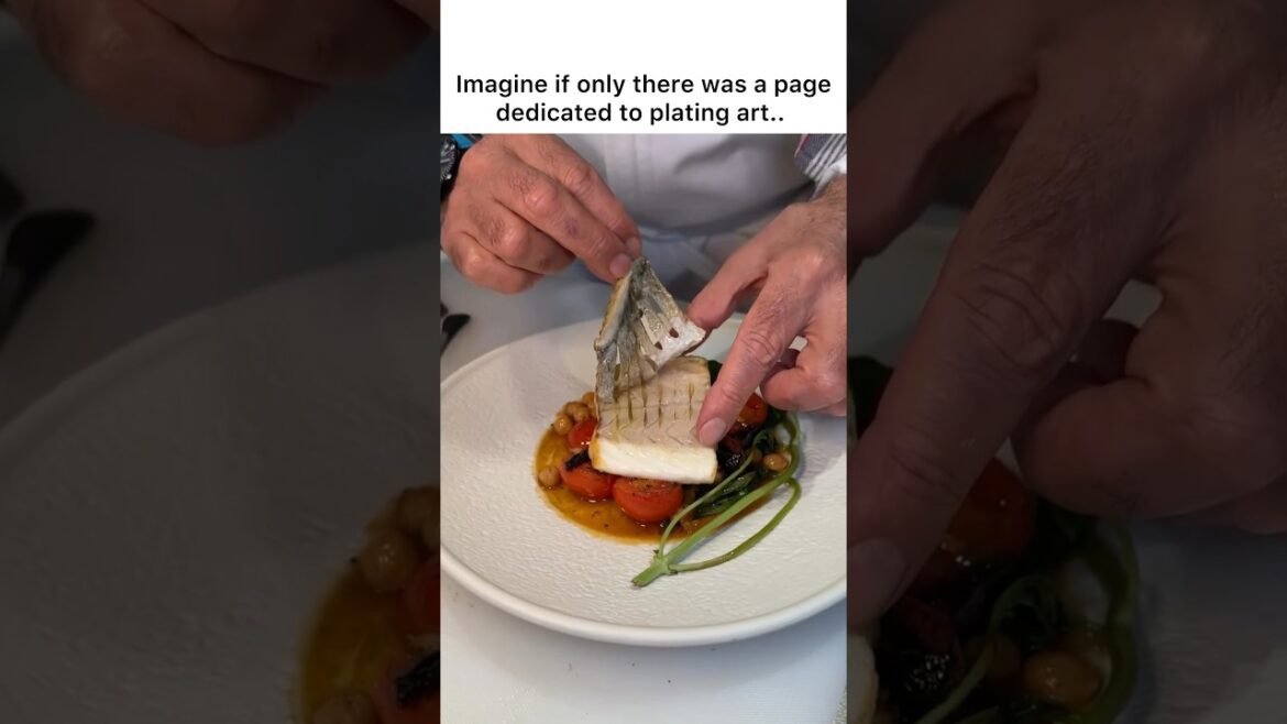 Mediterranean fish recipe with cherry tomatoes and chickpeas ⭐️