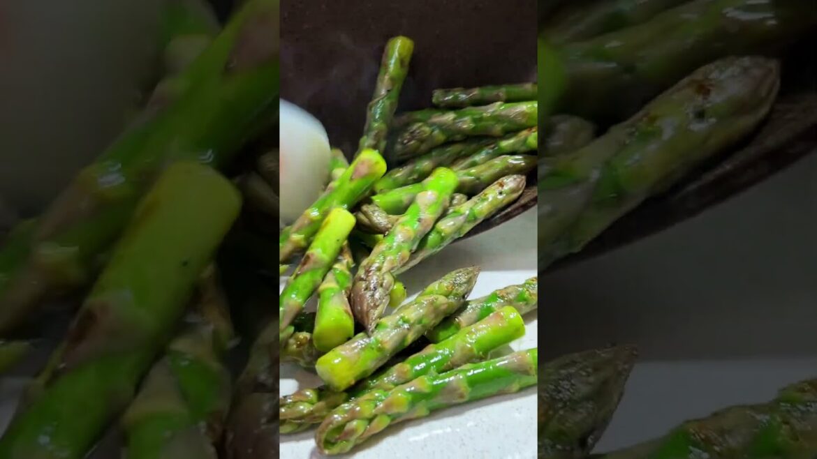 Oven roasted zucchini boats with asparagus and melted brie cheese