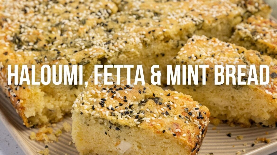 Haloumi, Fetta & Mint Bread