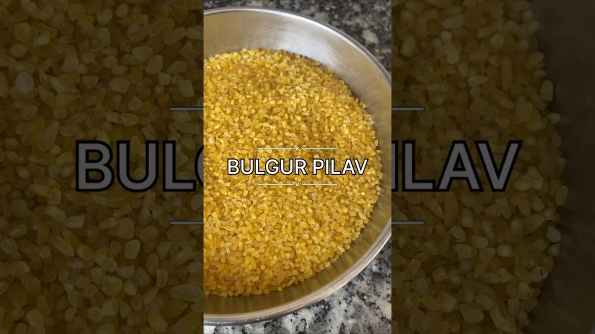 Masak bulgur pilav ve salata