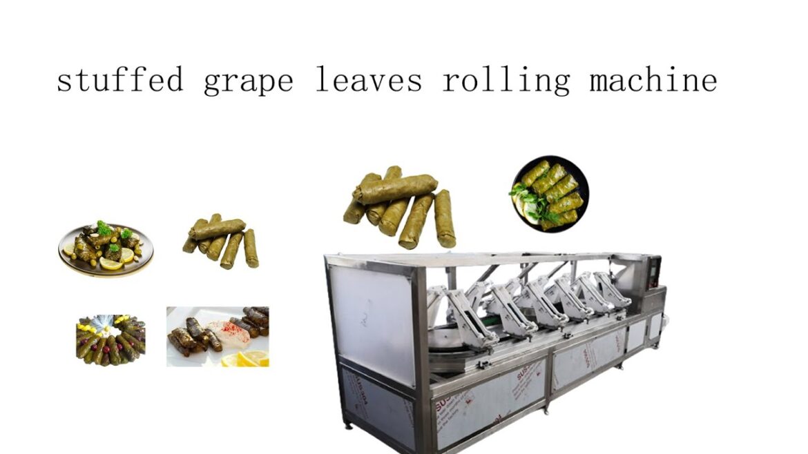 How to fold grape leaves with a machine |Grape leaves stuffing machine  |Dolma rolling machine