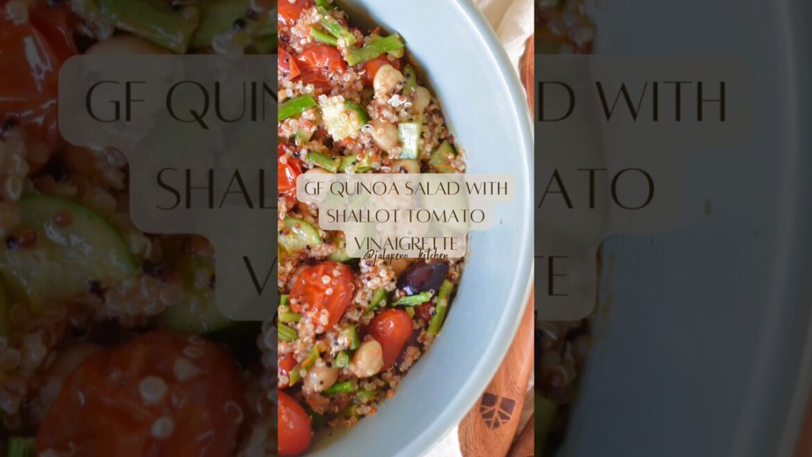 Gluten free Quinoa with Shallot Tomato Vinaigrette #cooking #salad #quinoa #recipes Gluten free Quinoa with Shallot Tomato Vinaigrette #cooking #salad #quinoa #recipes
