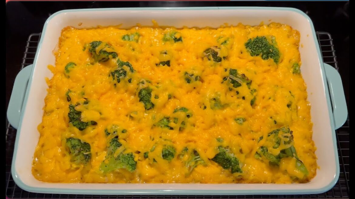 This Is How I Make Chicken Cheddar Broccoli Rice Casserole #howtomake #easymeals #casserolerecipe