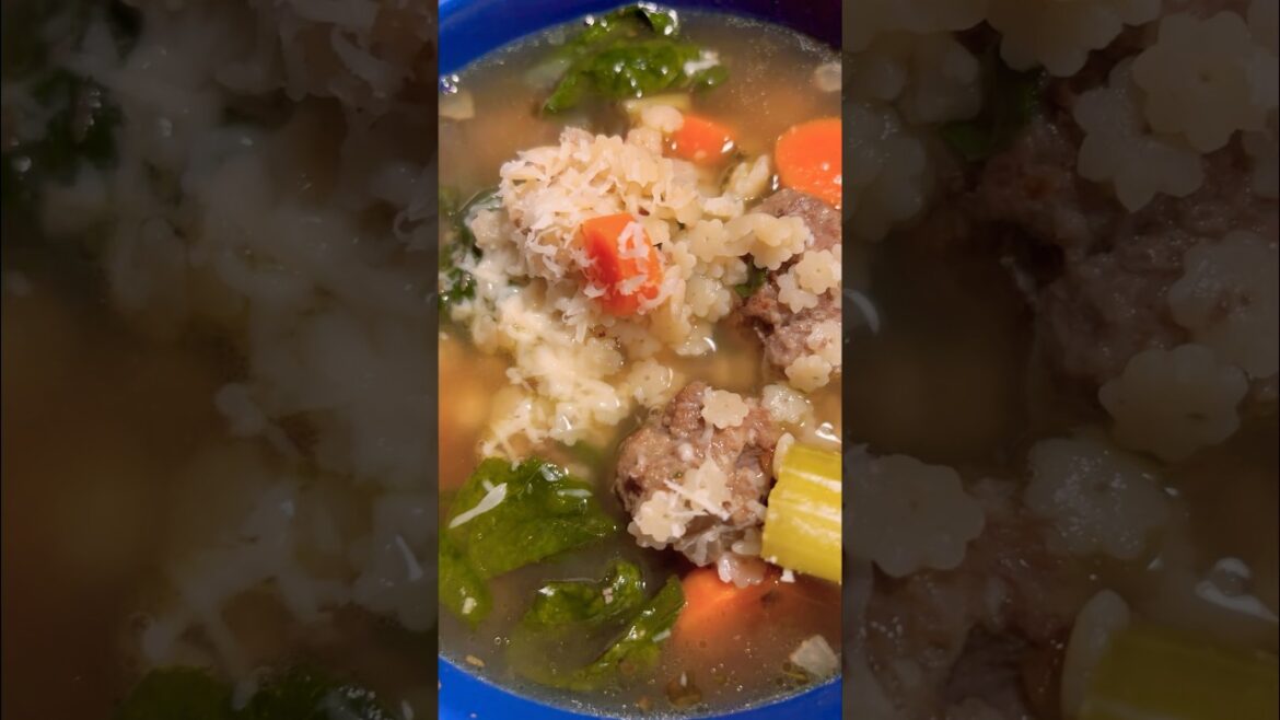 Crockpot Italian Wedding Soup #crockpot #notachef #italiansoup #food #familyoffour #usewhatyouhave
