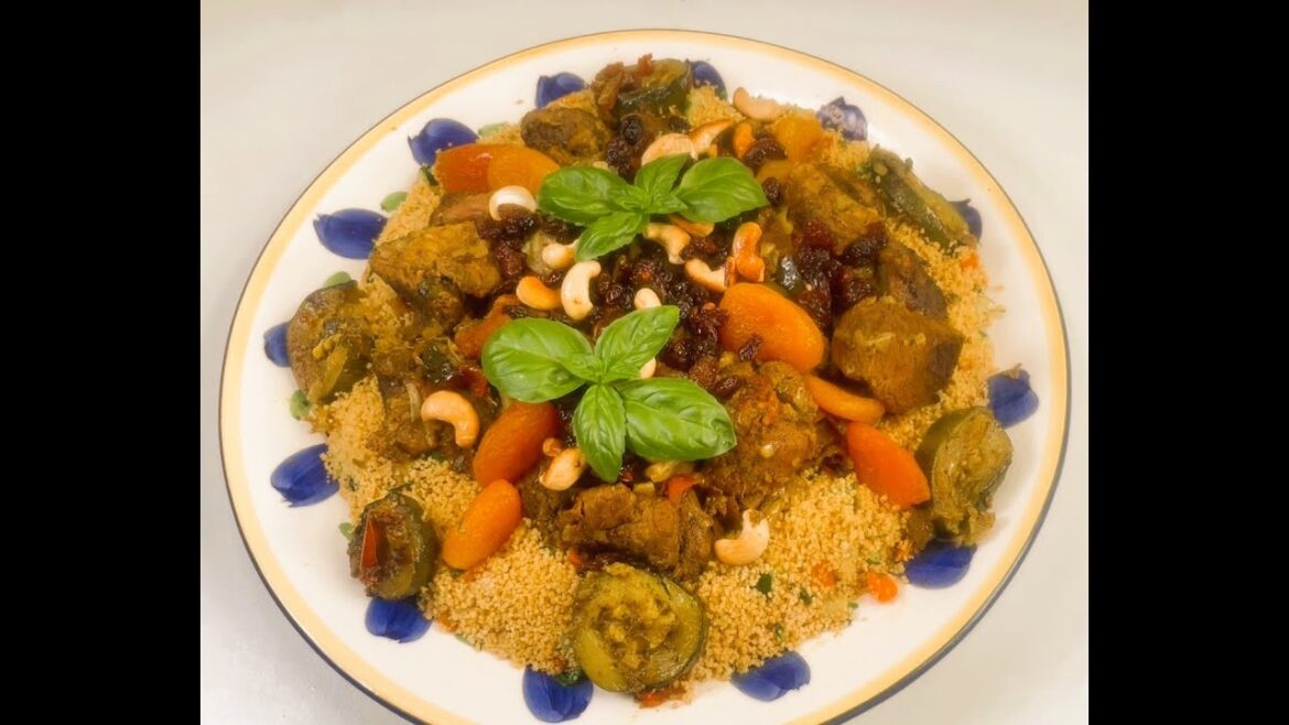 Moroccan Lamb & Couscous Tajine تاحین گوشت با کوس کوس