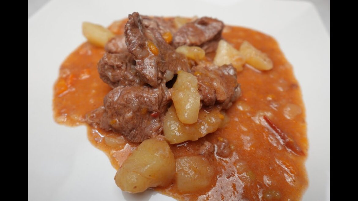 Spezzatino in umido con patate #asmr