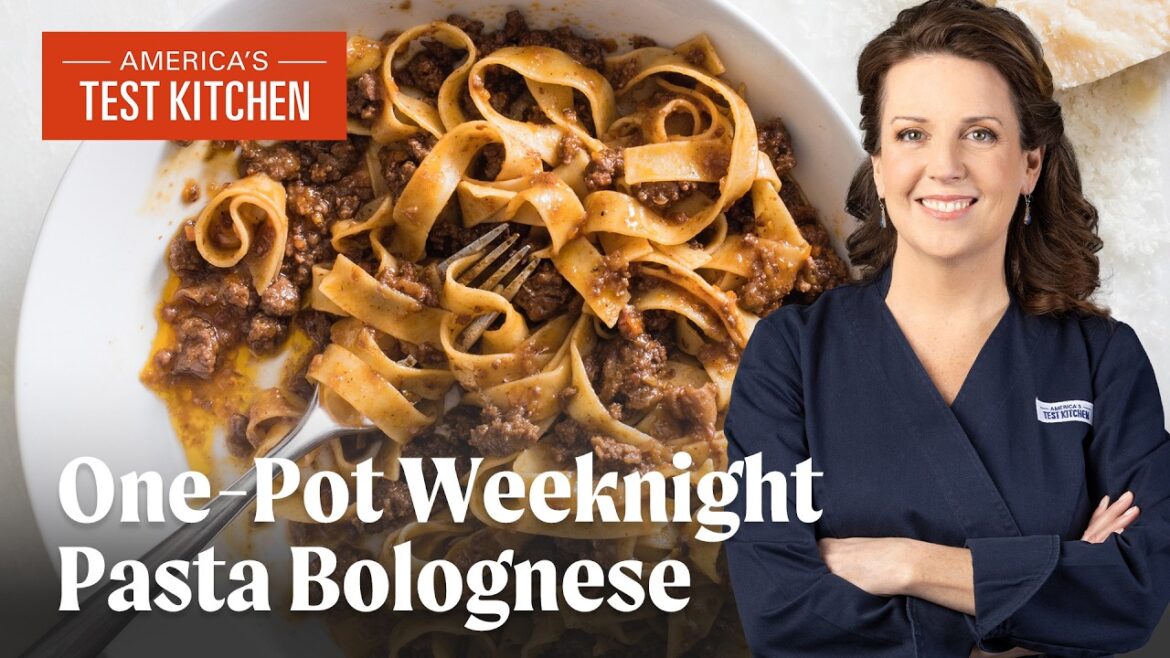 One-Pot Weeknight Pasta Bolognese | America’s Test Kitchen (S24 E11) One-Pot Weeknight Pasta Bolognese | America's Test Kitchen (S24 E11)