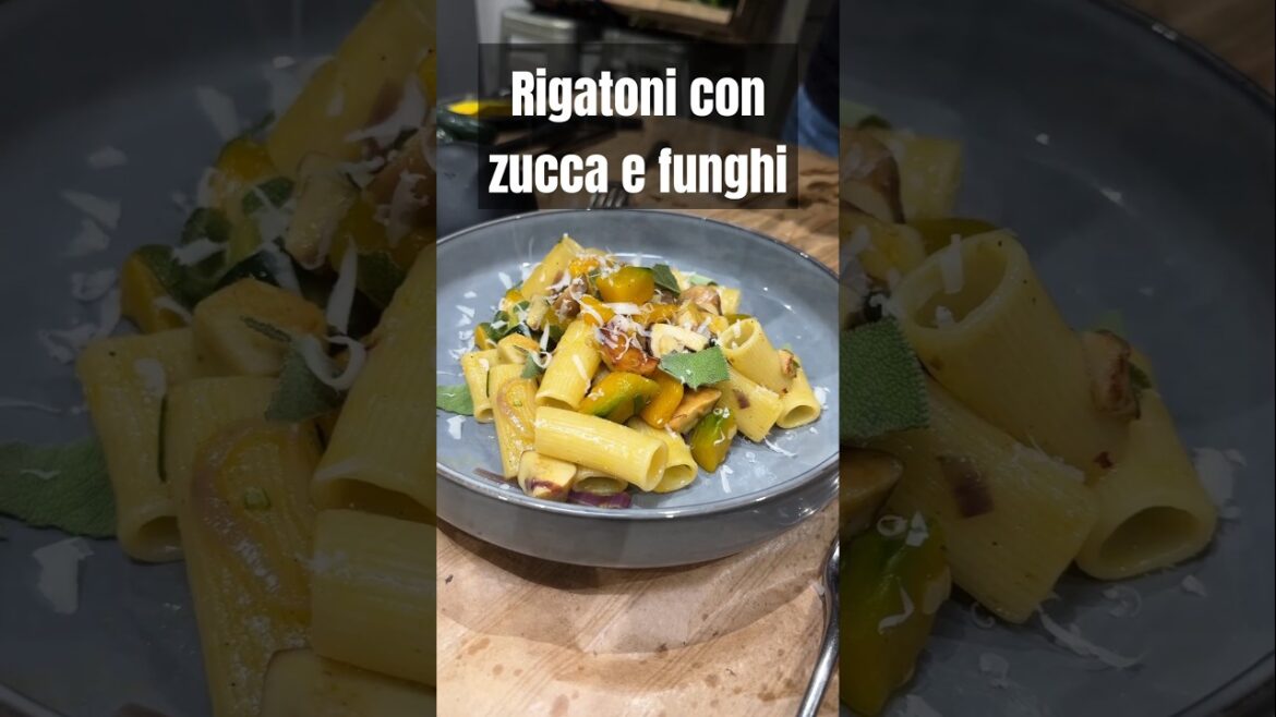 Pasta con Zucca e Funghi Porcini #chefmaxmariola Pasta con Zucca e Funghi Porcini #chefmaxmariola