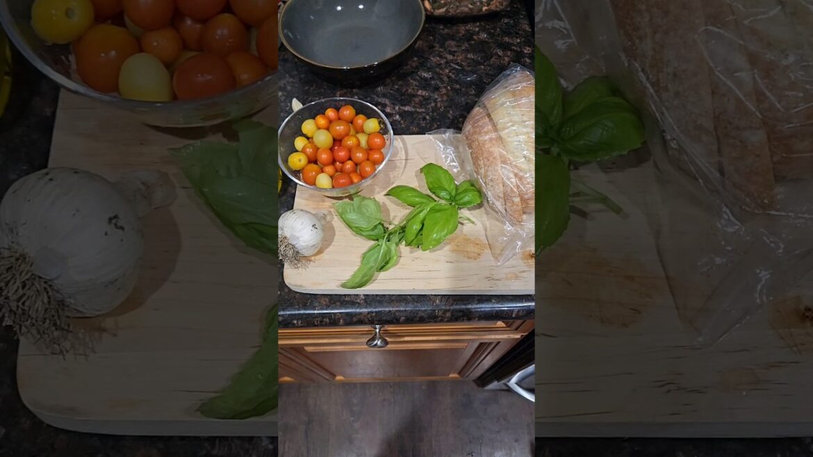 Dinner Time! Garden to Kitchen Simple Summer Bruschetta. Dinner Time! Garden to Kitchen Simple Summer Bruschetta.