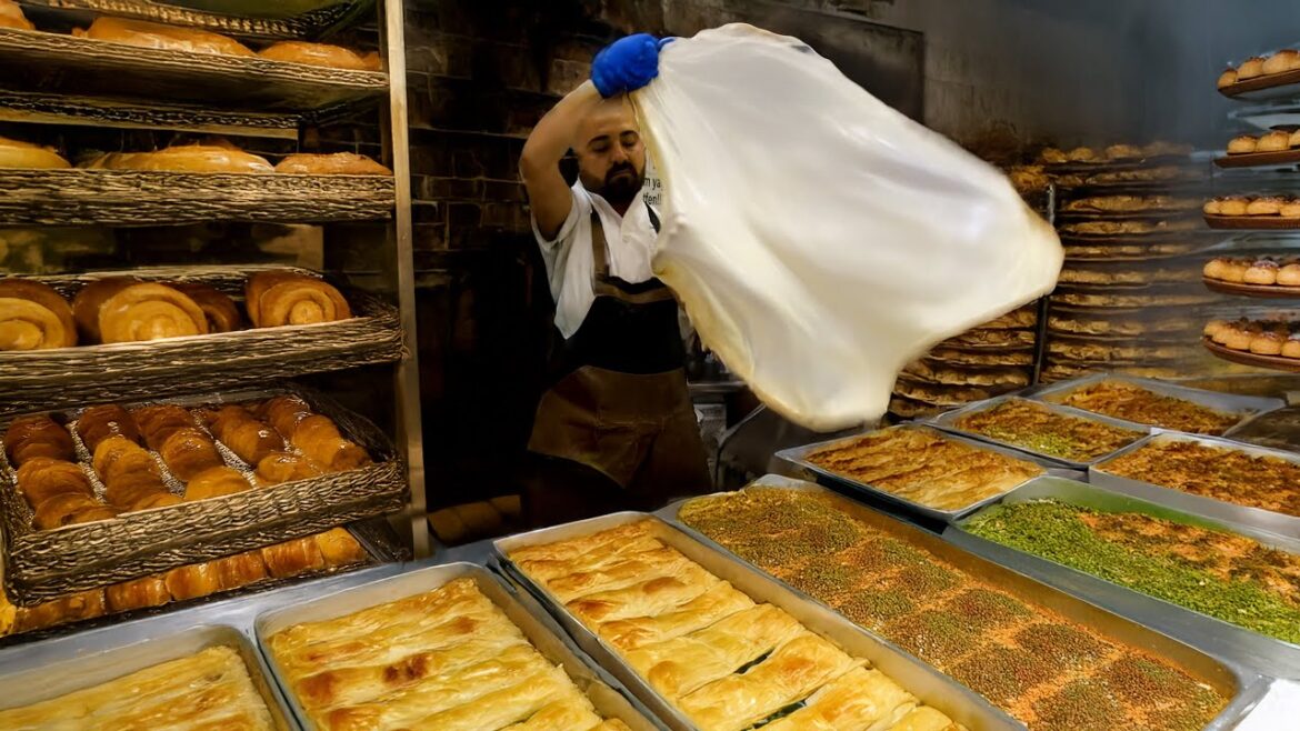 Legendary Turkish Bakery! Amazing Variety of Pastries - Turkish Food