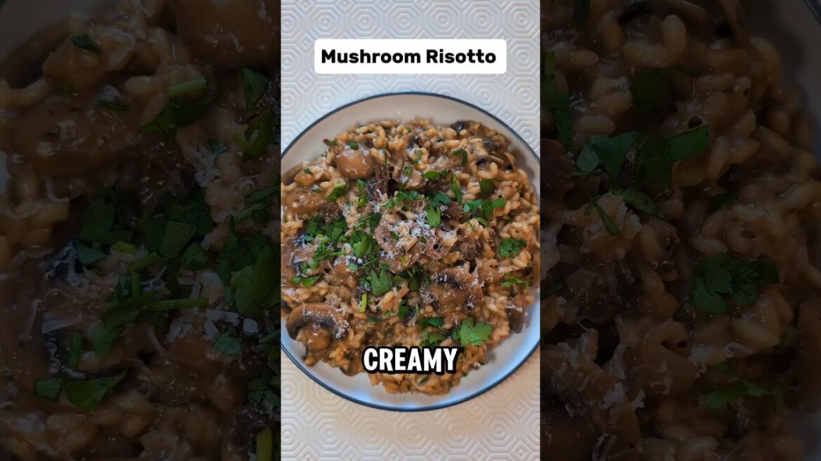 Mushroom Risotto while working from home #food #lunch #workfromhome #cooking