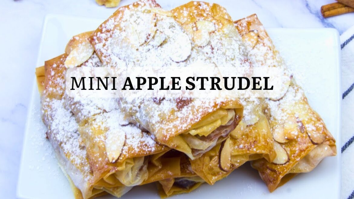 MINI APPLE STRUDEL RECIPE WITH FILO PASTRY! HEALTHY AND DELICIOUS