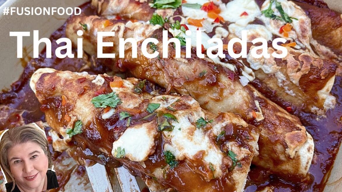 Thai Chicken Enchiladas … A Twist on the Classic!! #fusionfood Thai Chicken Enchiladas … A Twist on the Classic!! #fusionfood