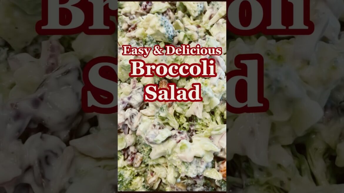 How to make Broccoli Salad. Quick, simple and tasty!