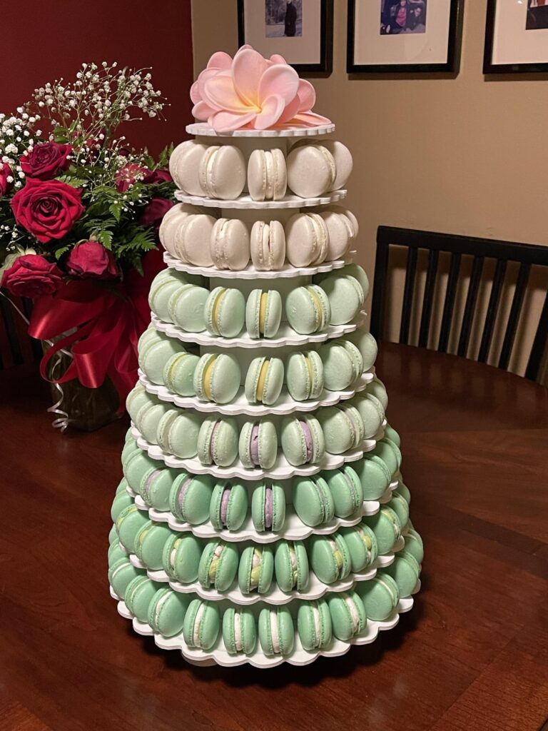 Macaron Tower order for a 17th Birthday Party