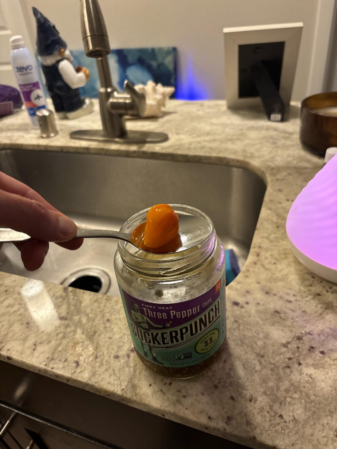 How spicy would this bad boy from my pickle jar be?