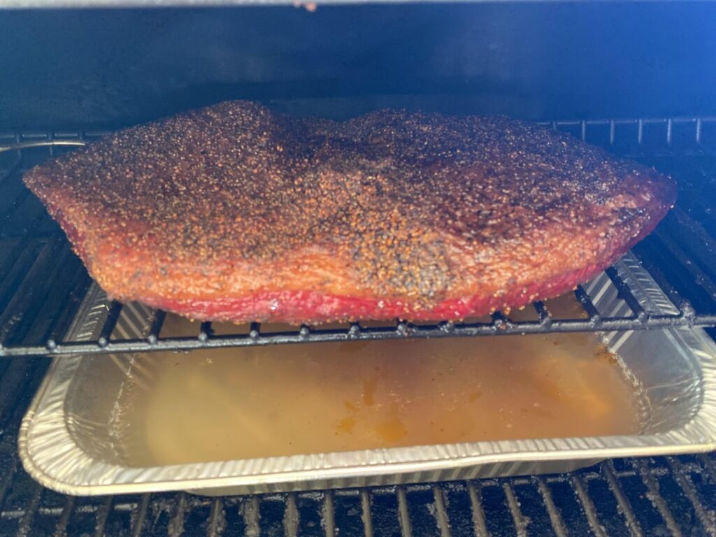 Smoke Brisket flat then smoked cream cheese