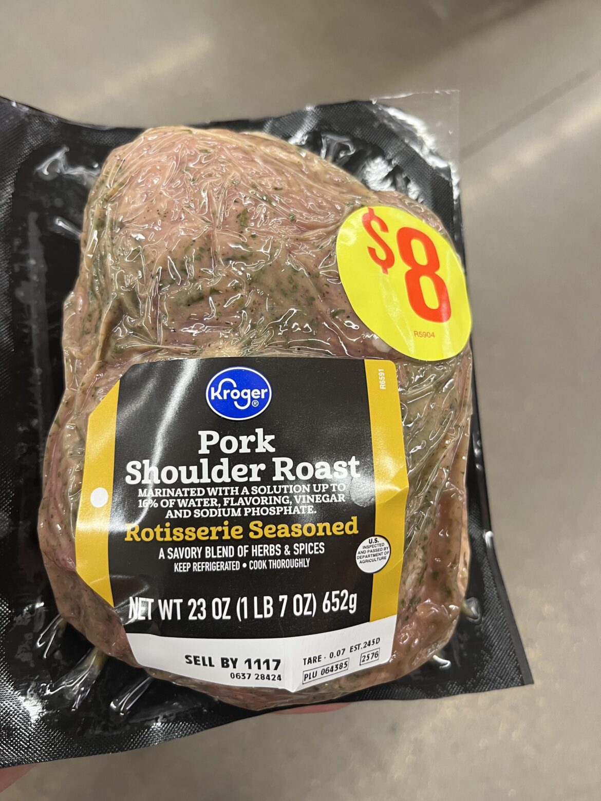 Just picked up this 1.5lb pork shoulder roast. Any recs for time? I assume it doesn’t need 24+ hours like a 5+ pounder?