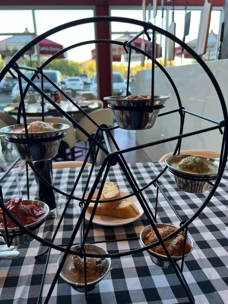 Meatballs on a Ferris wheel.