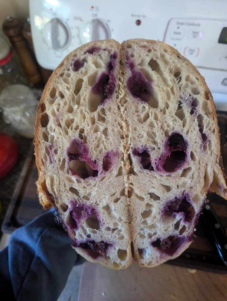 Blueberry lemon loaf for my mom!
