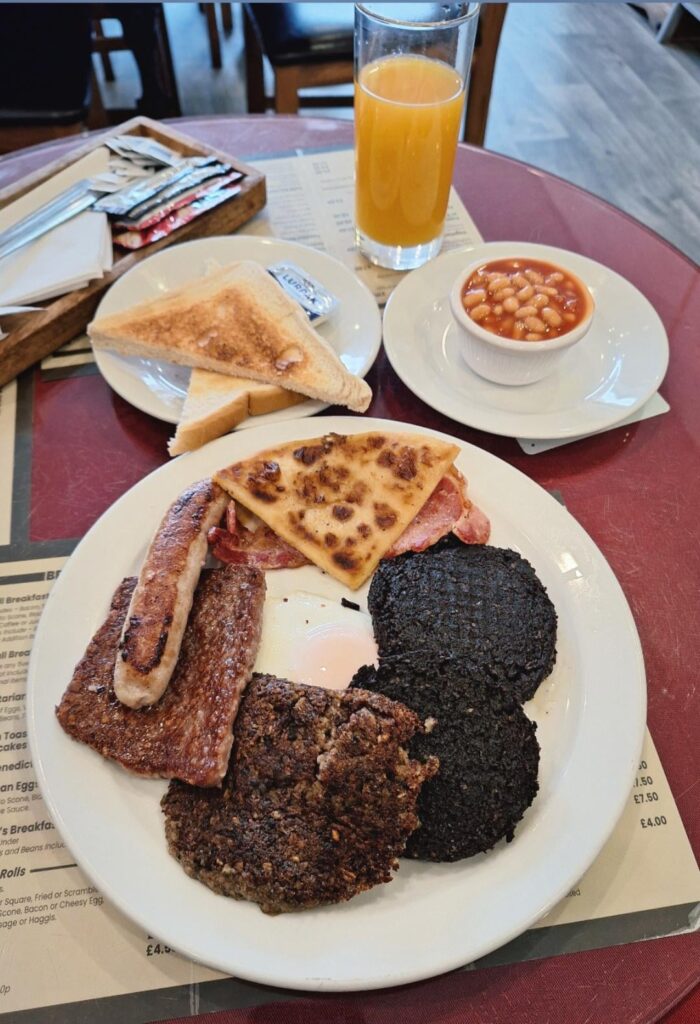 Extra black pudding is a must