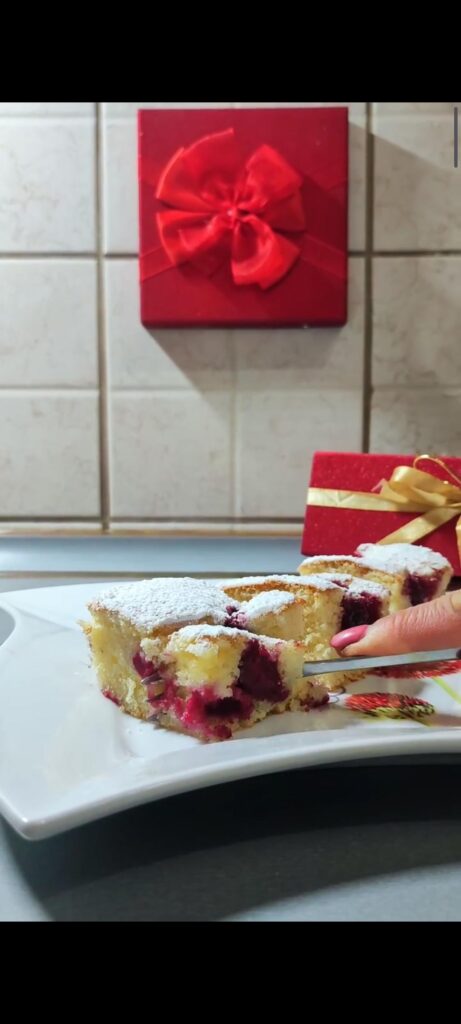 Cake with Cherries, Simple Soft and Delicious